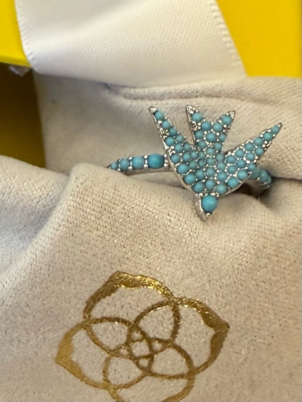 Kendra Scott Melody Bird Silver Cocktail Ring - Picture 3 of 11
